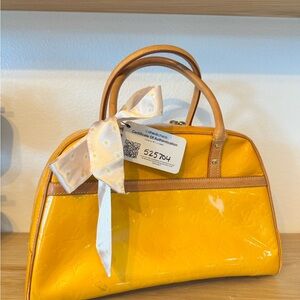 Vintage Louis Vuitton Tompkins Square Handbag Monogram Vernis Tote Bag